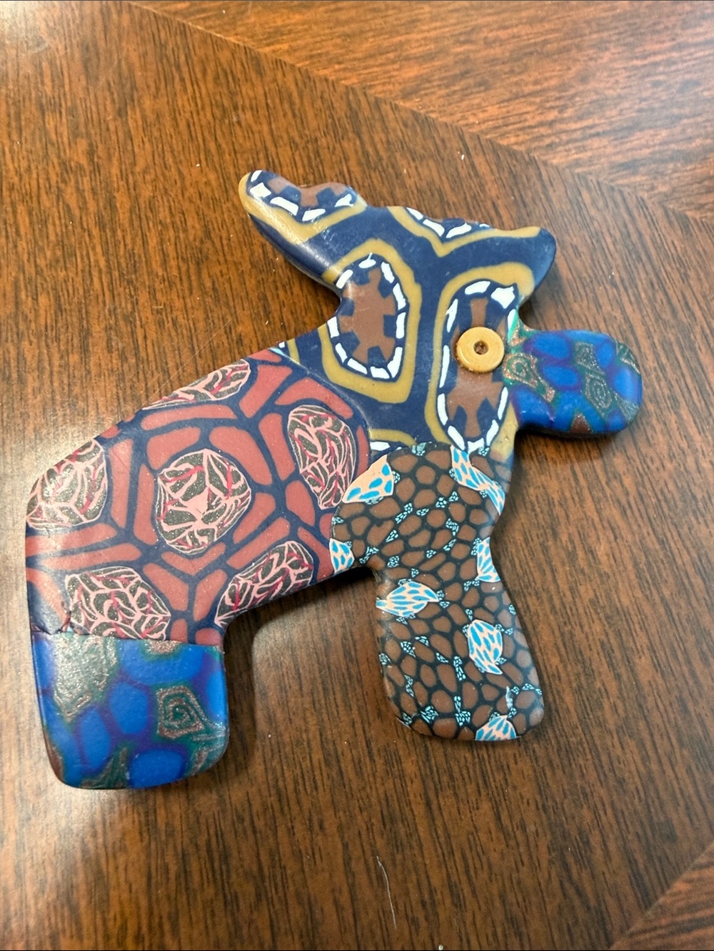 Handcrafted Buffalo Brooch Pin
